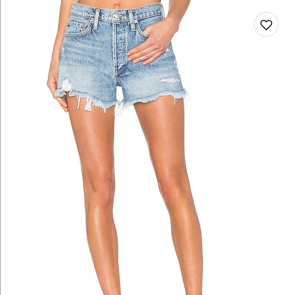 Agolde Parker Cut Off Shorts Size 26